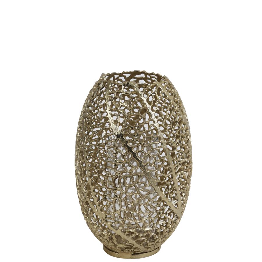 Light&living Windlicht Ø25,5x38 cm SINULA antiek goud