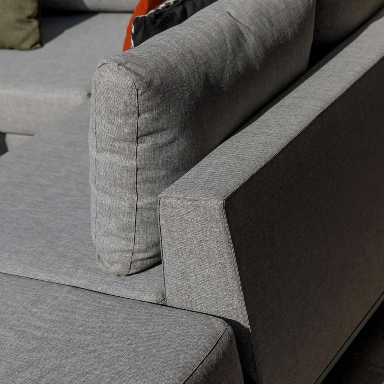 Woood Sicilië Loungeset All Weather - Ash Grey - Rechts