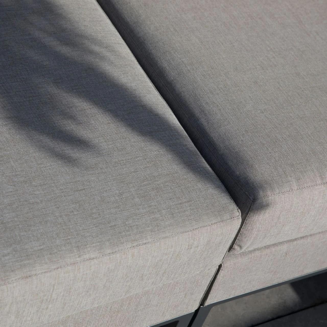 Woood Sicilië Loungeset All Weather - Ash Grey - Links