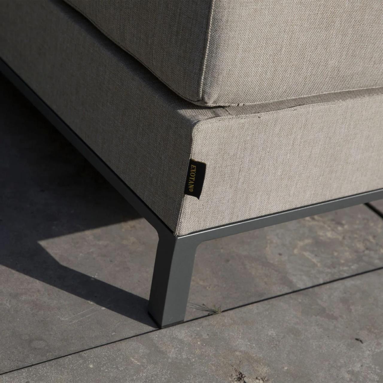 Woood Sicilië Loungeset All Weather - Ash Grey - Links