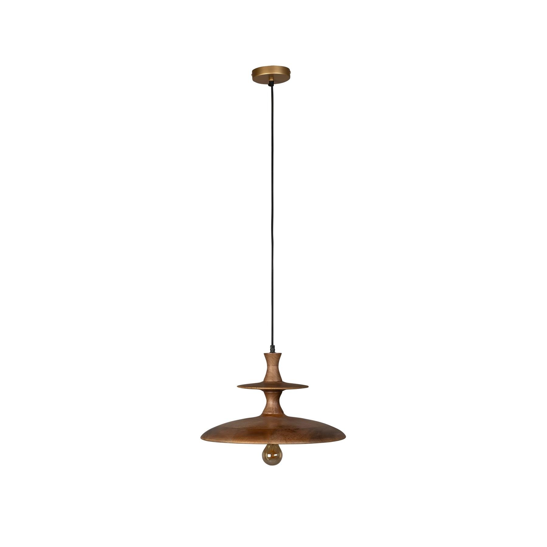 Dutchbone Cath Hanglamp 43 cm (L) Hout Bruin