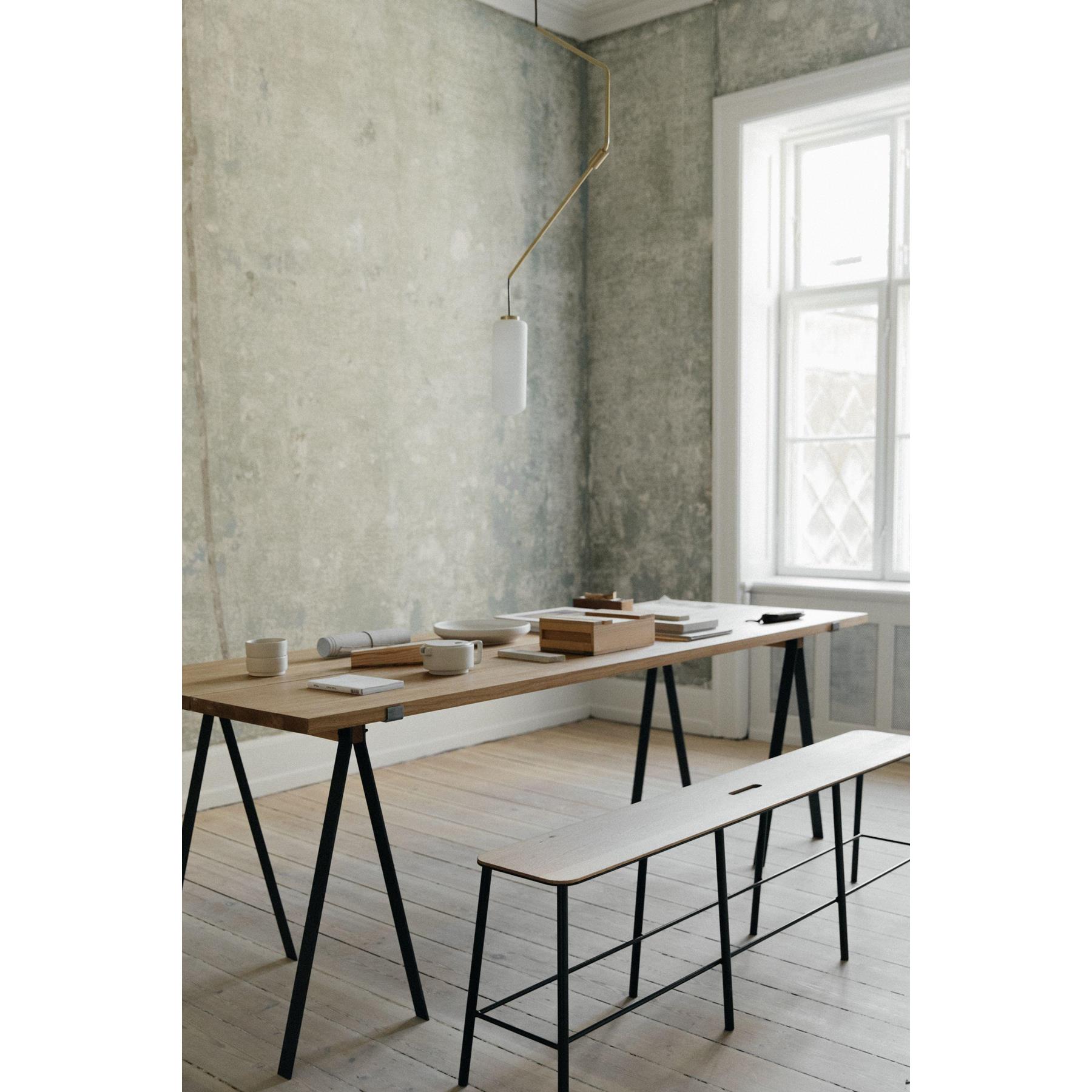 Frama Adam eetbank 160 eiken|zwart