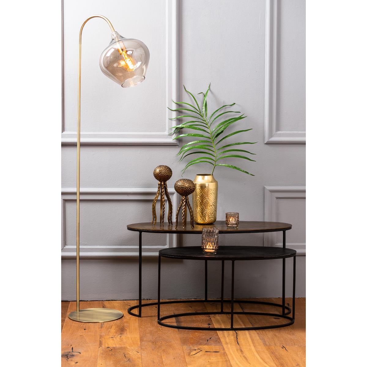 Light & Living Bijzettafel Paxson - Brons - 89x42x46cm