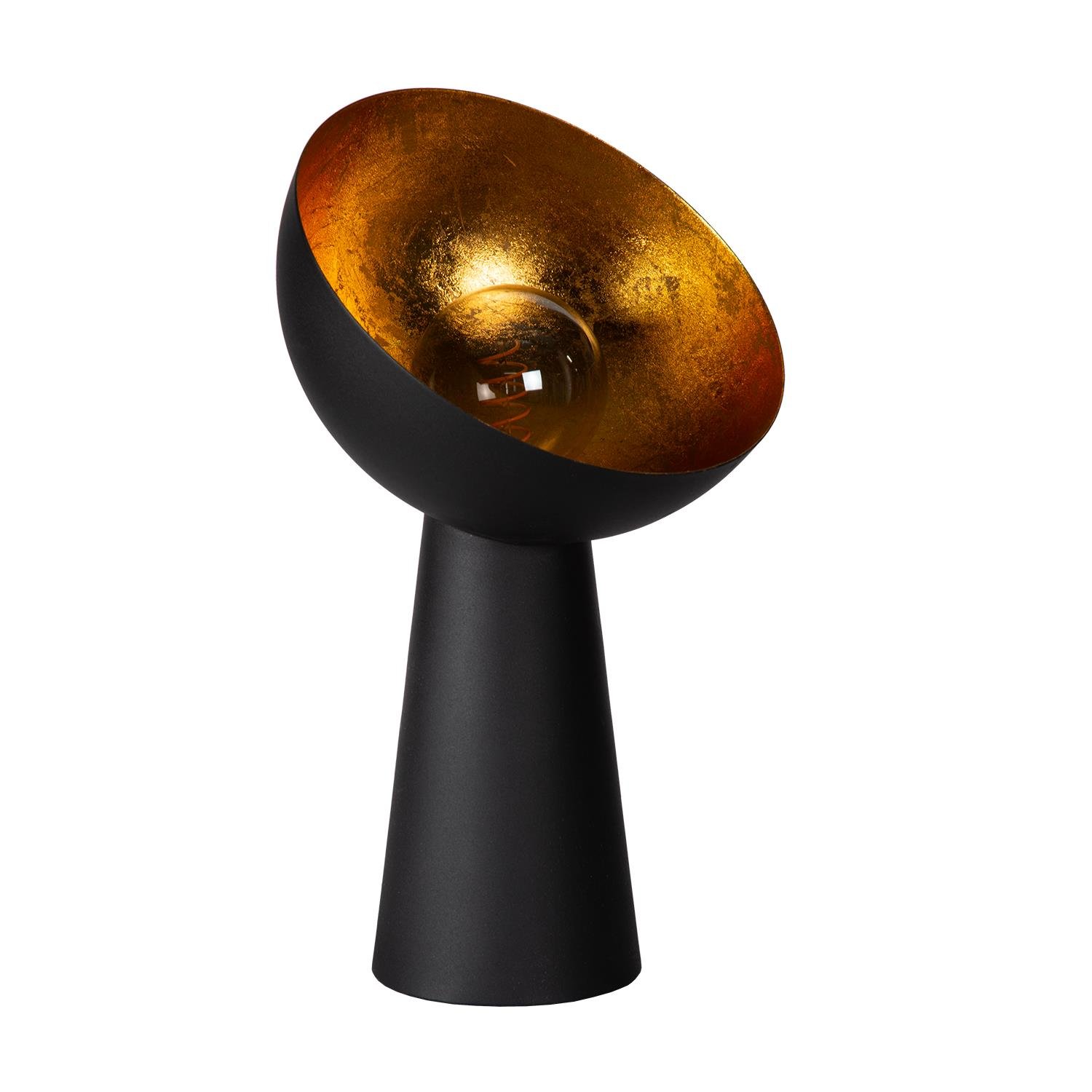 Atmooz Hopi - Tafellamp - Zwart en Goud - Metaal - 43 cm