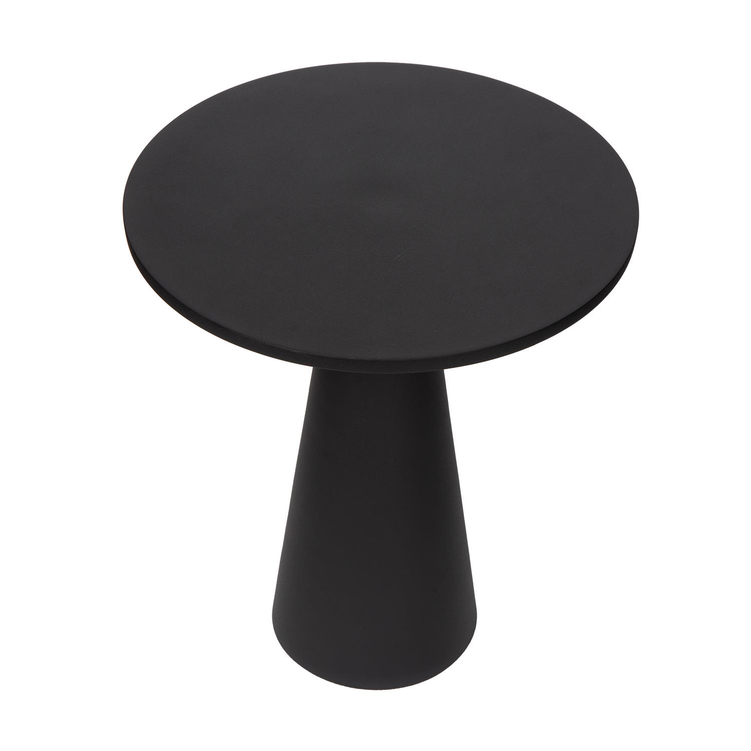 Atmooz Sioux - Bijzettafel 38 x 45 cm - Zwart - Rond - Metaal