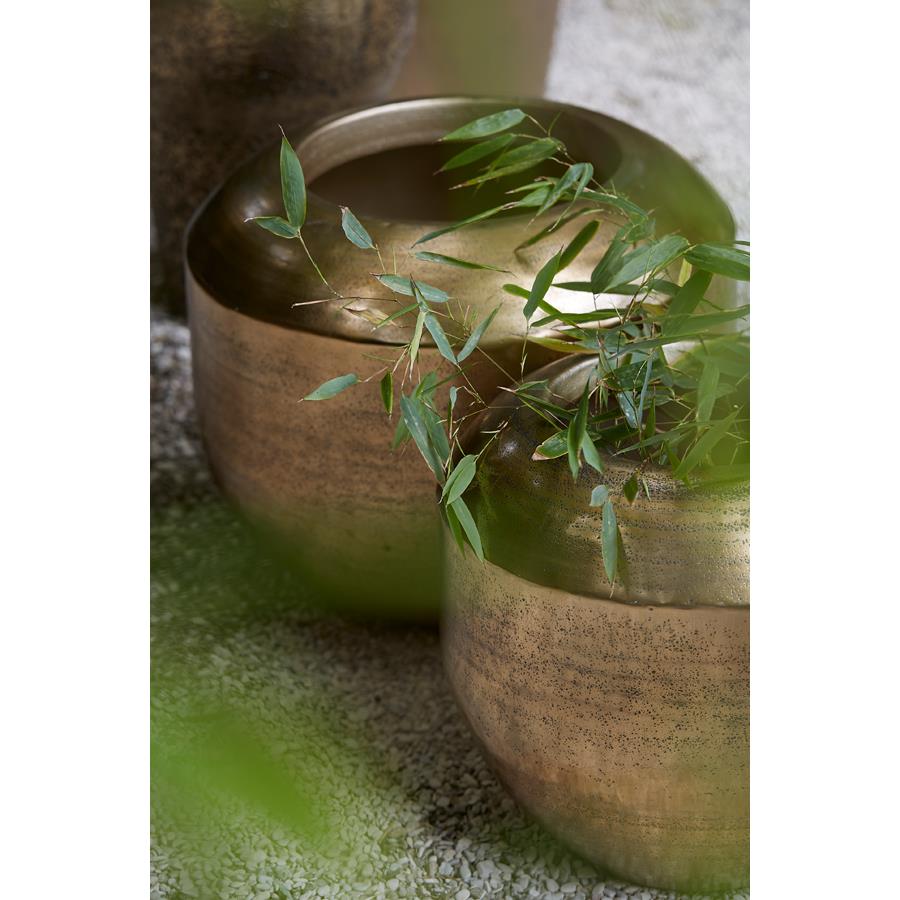 Light & Living Bloempot Louie - Antiek Goud - Ø53cm