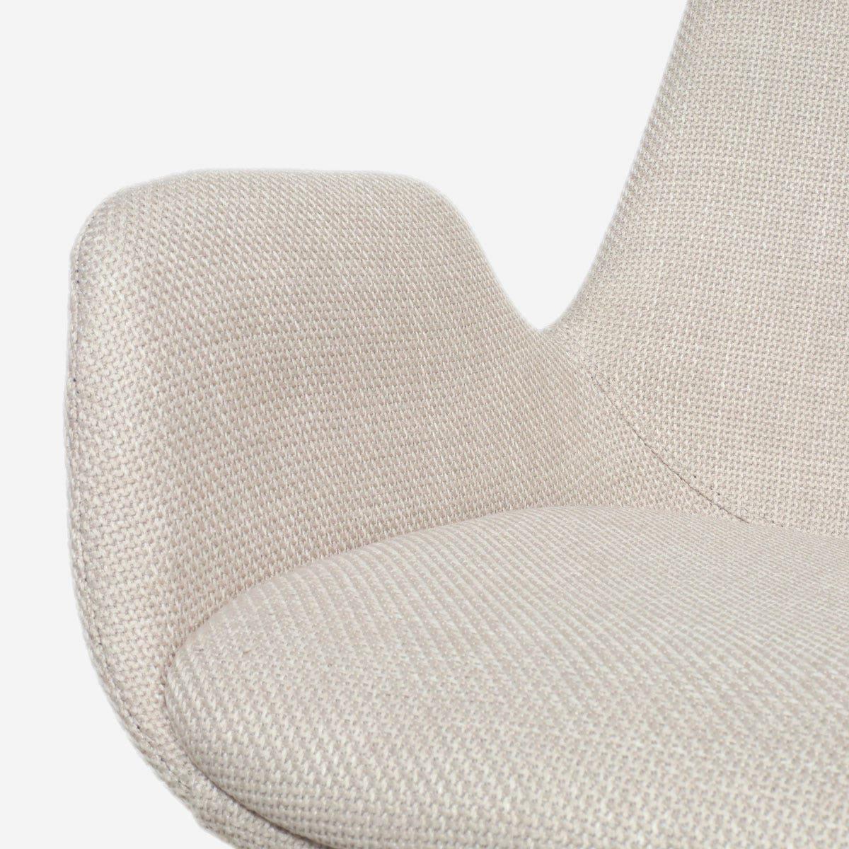 Nolon Noa-Eef Eetkamerstoel Beige - met Armleuning - Wit