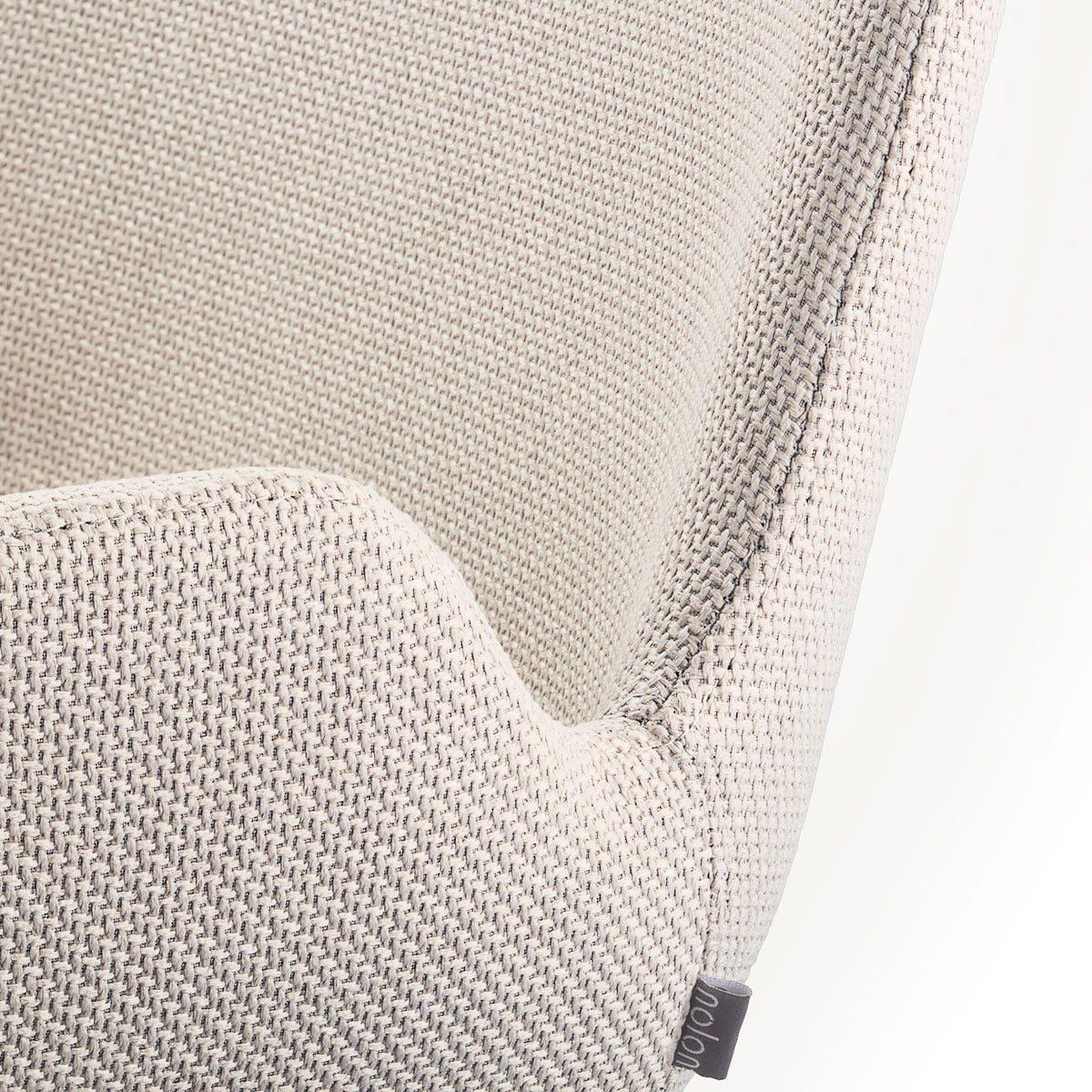 Nolon Noa-Eef Eetkamerstoel Beige - met Armleuning - Wit