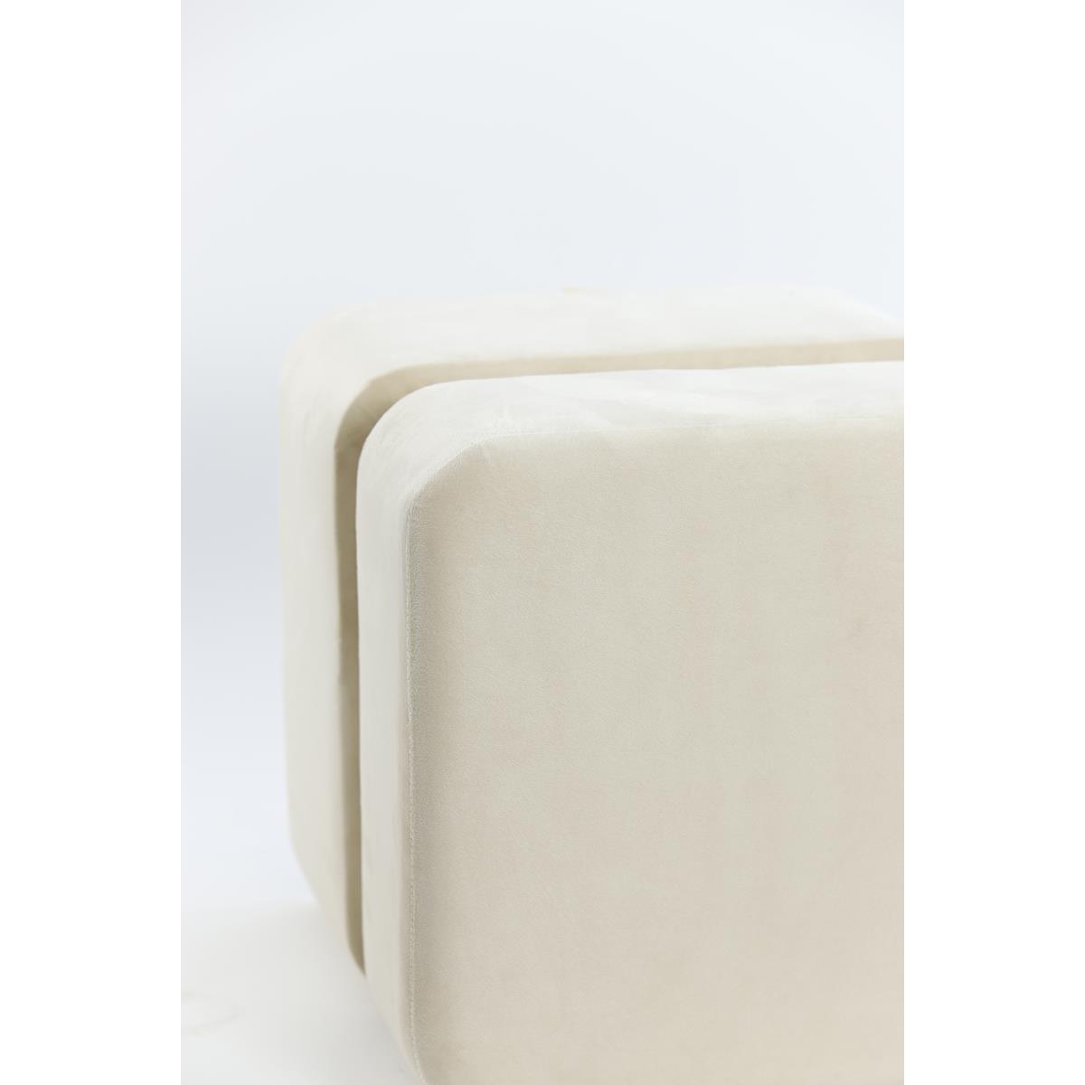 Light & Living Light&living Poef 40x40x42,5 cm PIAZZA velvet beige
