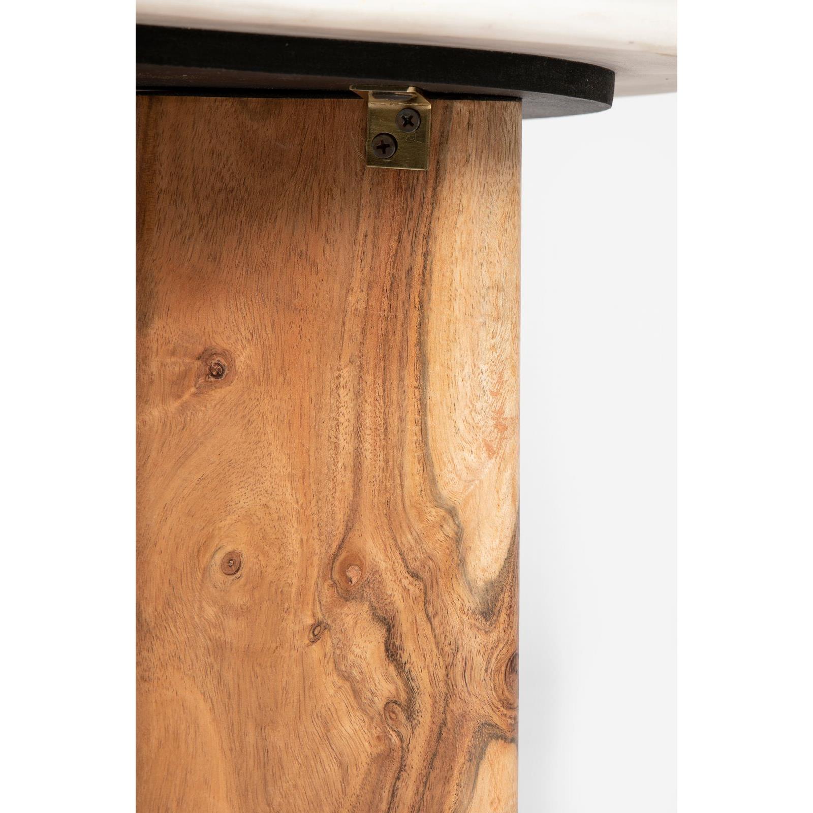 Sissy-Boy Houten koffietafel met marmer blad klein