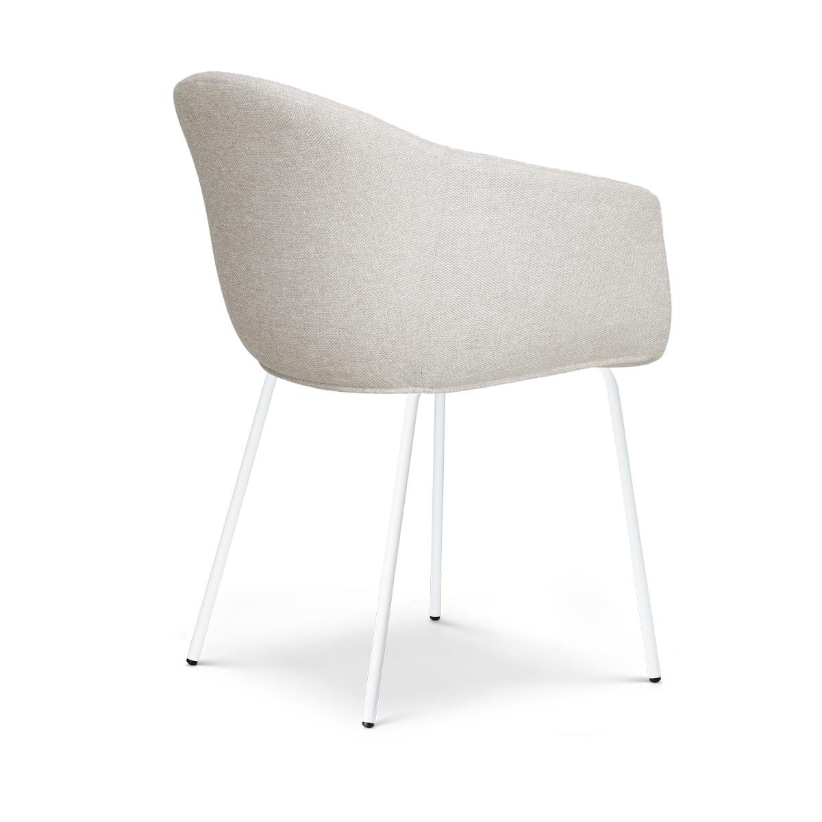 Nolon Nora-Otis Eetkamerstoelen Set van 2 - Beige - Witte Poten