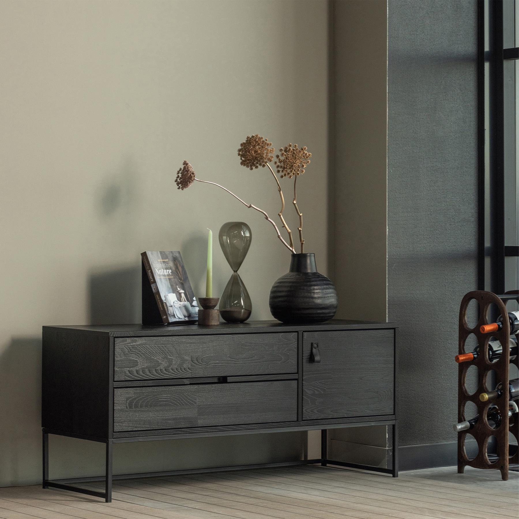 WOOOD Silas Tv-meubel B 120 cm - Black Night