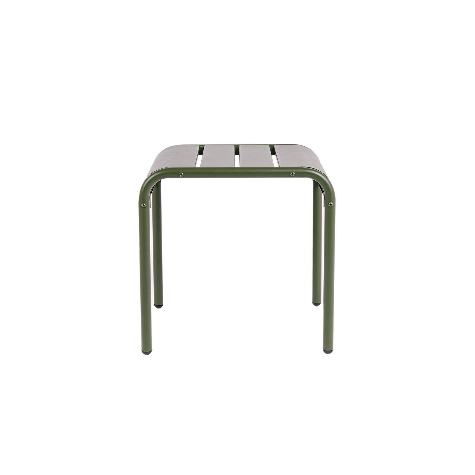 Metalen bijzettafel olijfgroen 45cm