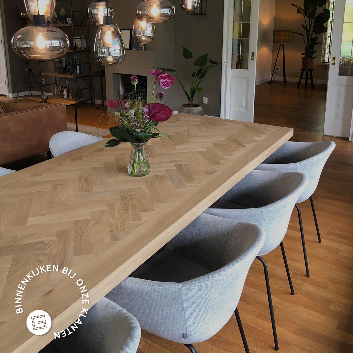 Nolon Nora-Otis Eetkamerstoelen Set van 2 - Beige - Witte Poten