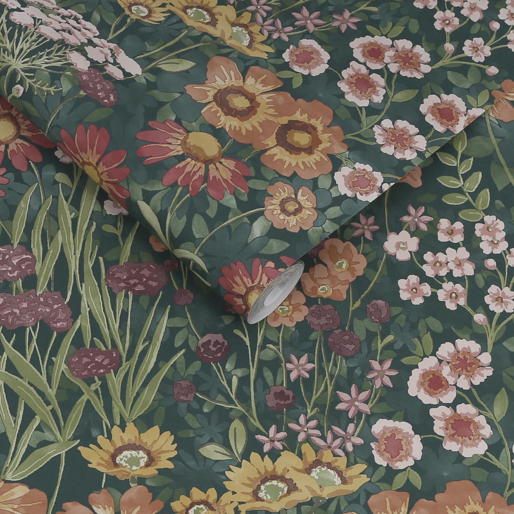 Graham & Brown vliesbehang Wallflower Emerald