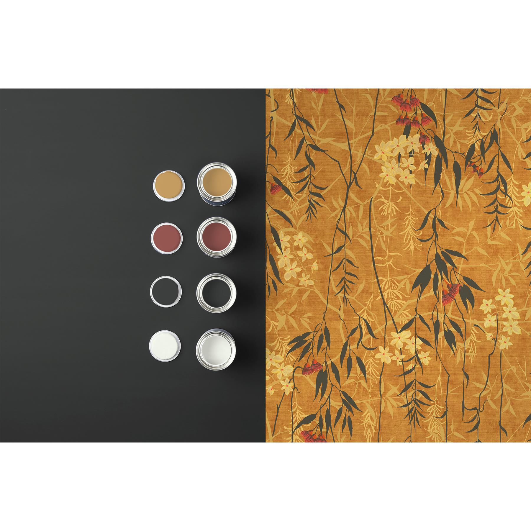 Graham & Brown vliesbehang Obassia Silk Opulance geel