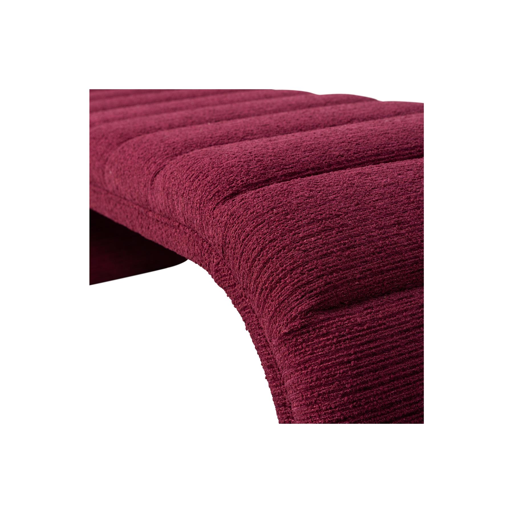 BePureHome Traffic Bankje - Polyester - Burgundy - 47x160x47