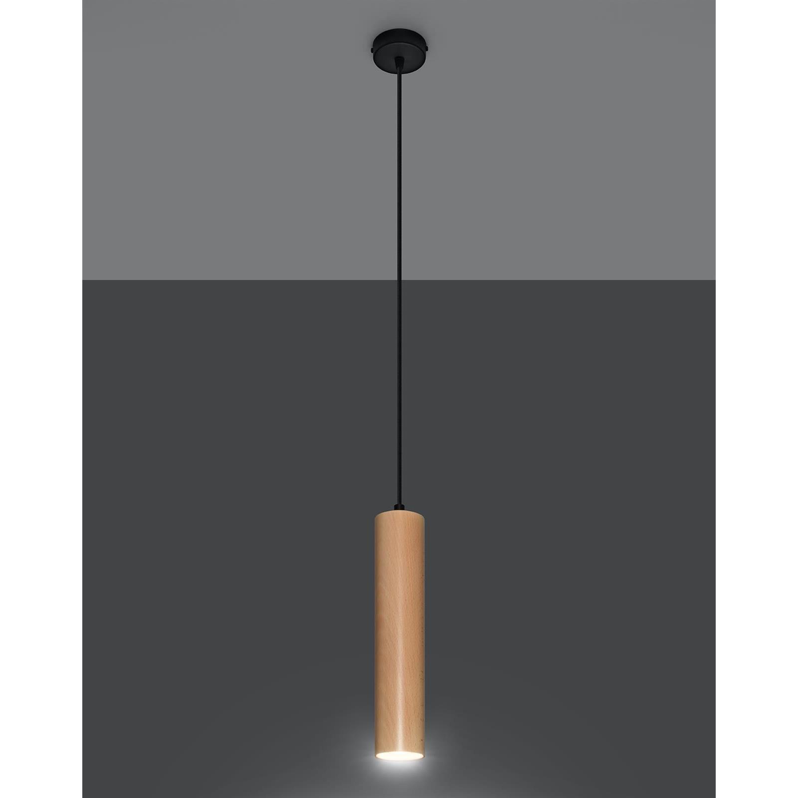 Sollux Hanglamp Lino 1 lichts  hout