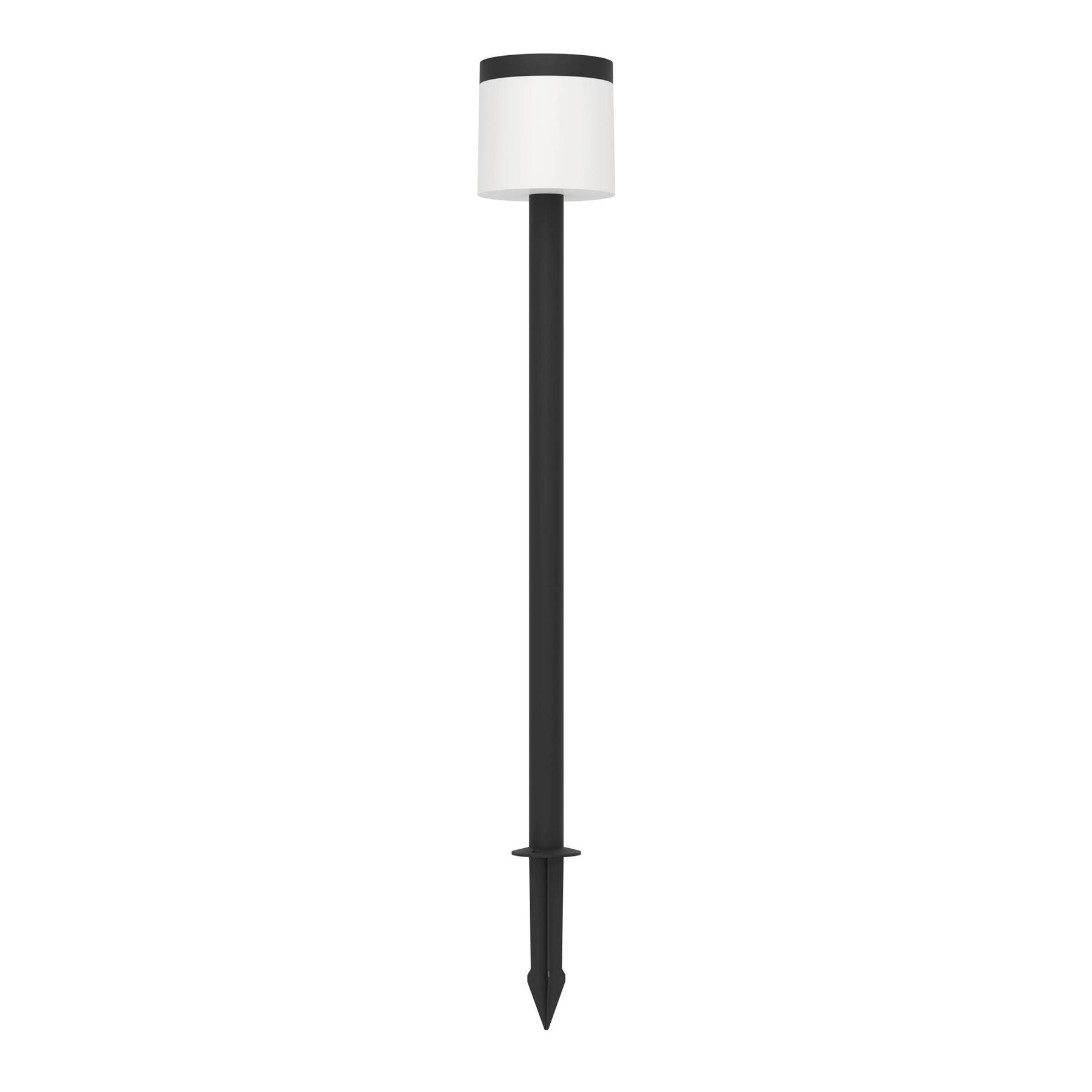 EGLO Pantete Solar Priklamp Buiten - LED - 115 cm - Zwart|Wit