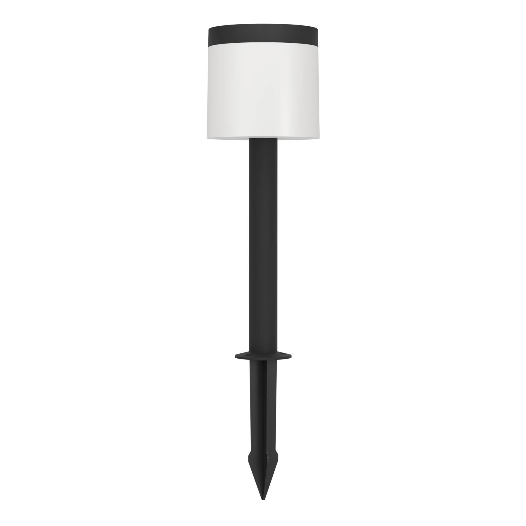 EGLO Pantete Solar Priklamp Buiten - LED - 65 cm - Zwart|Wit