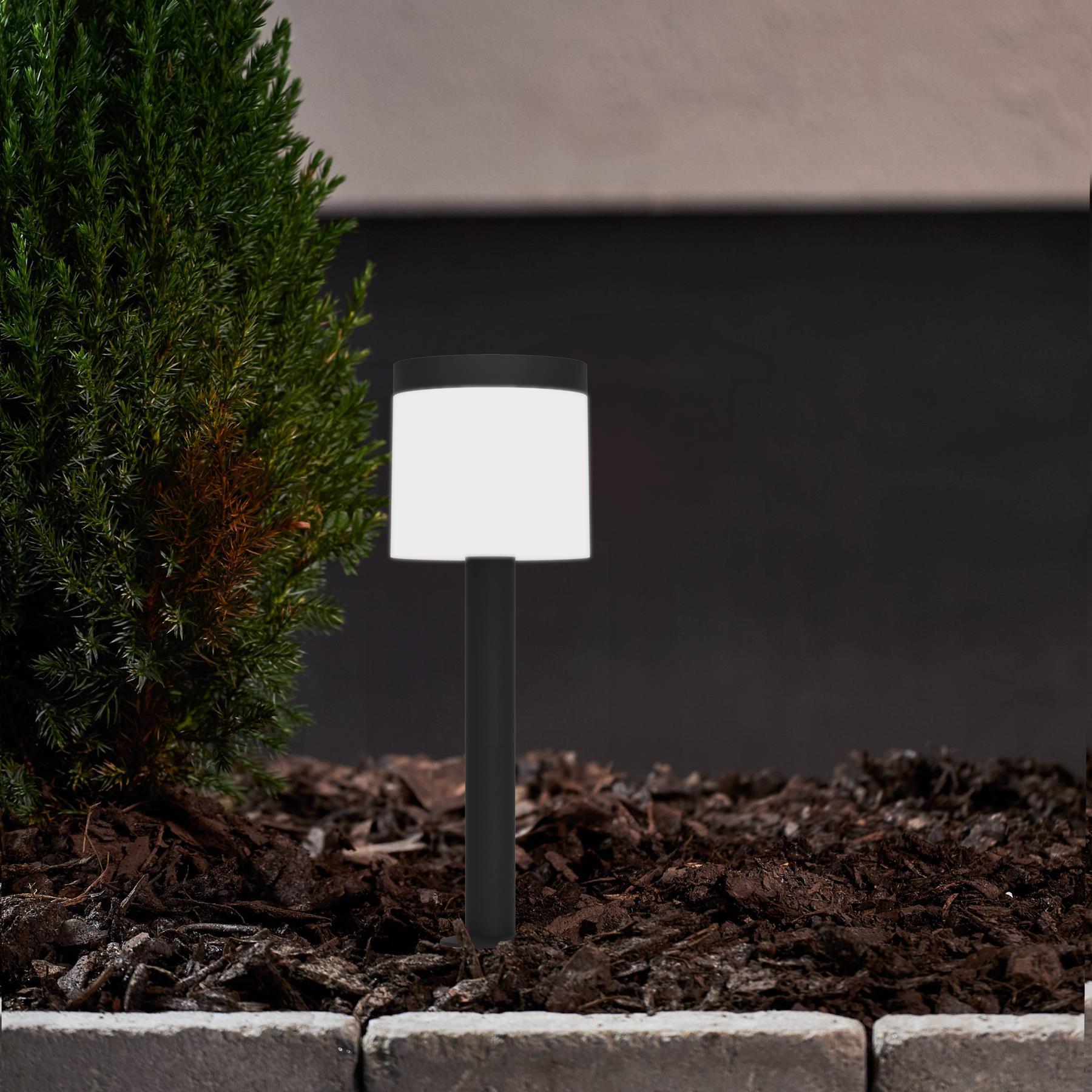 EGLO Pantete Solar Priklamp Buiten - LED - 65 cm - Zwart|Wit