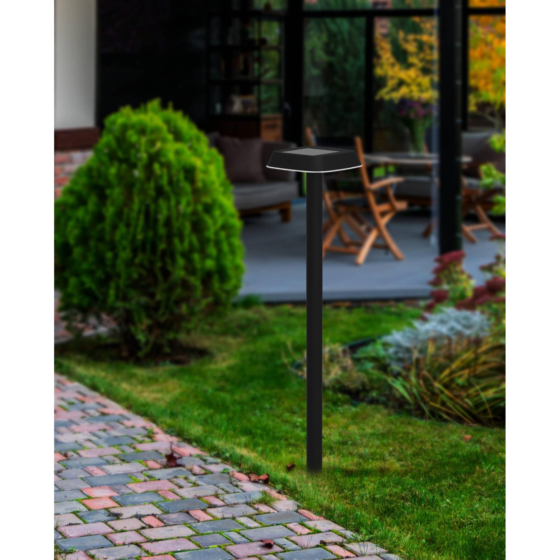 EGLO Dreoli Solar Priklamp Buiten - LED - 103,5 cm - Zwart|Wit