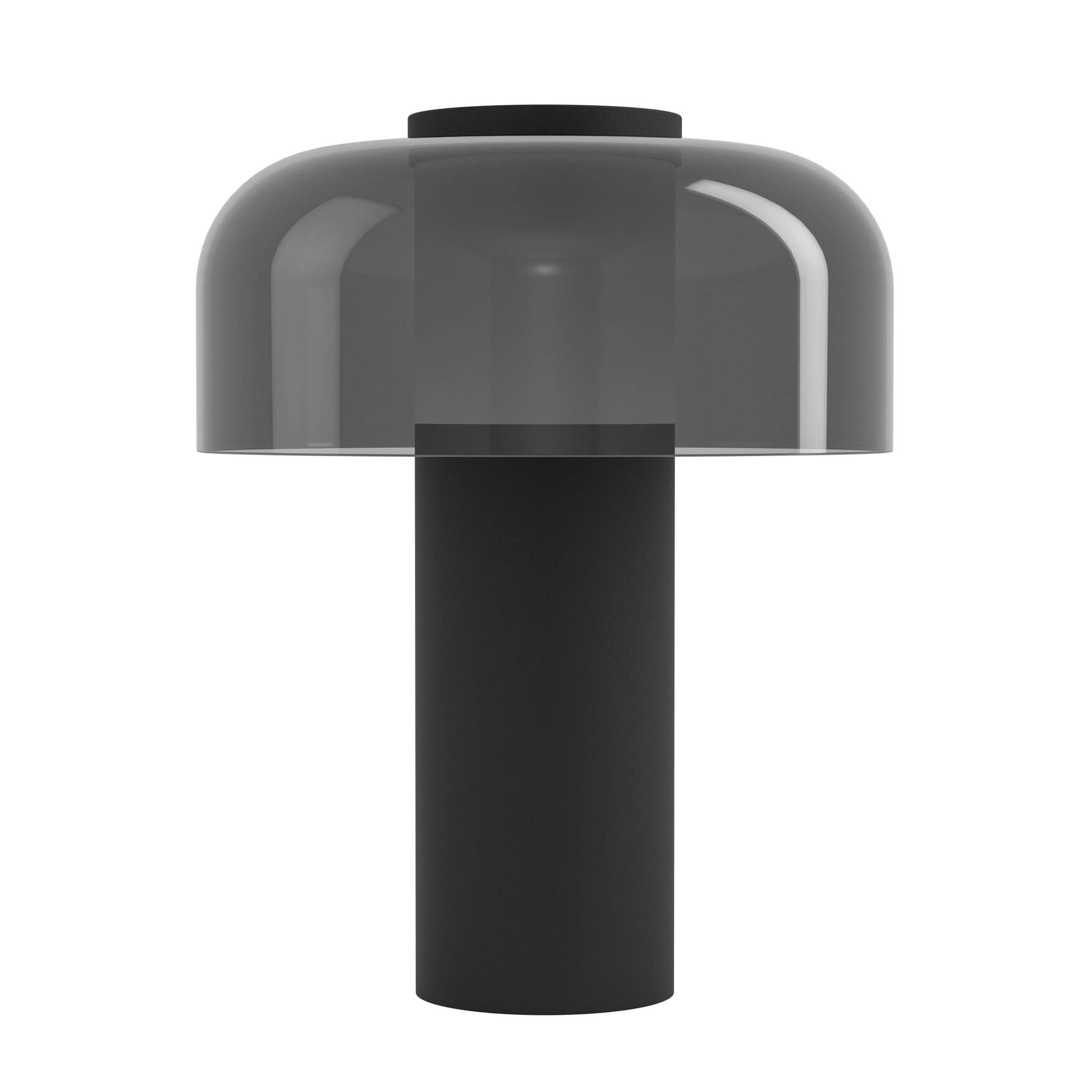 EGLO Ponente Tafellamp - Draadloos - LED - 20 cm - Zwart|Smoke