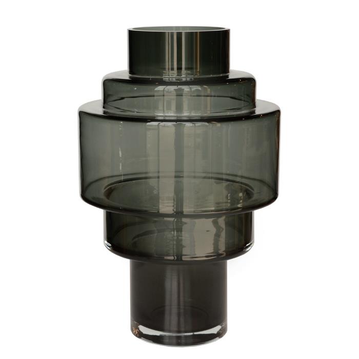Vase The World - Kasai M grey Ø23 x H35 cm