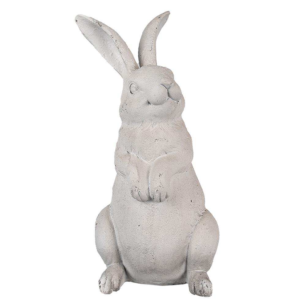 Clayre & Eef Beeld Konijn 26 cm Beige Polyresin Paasdecoratie