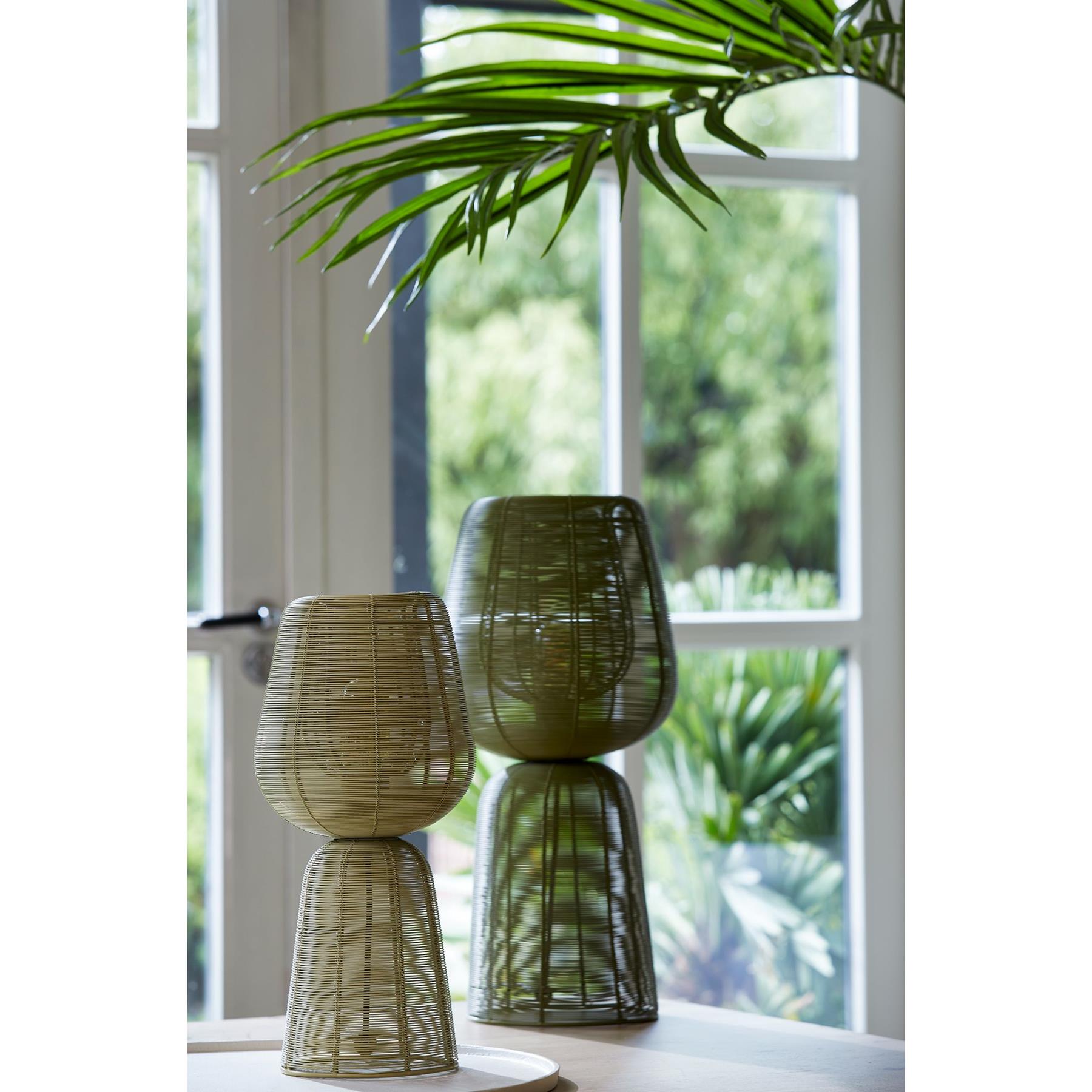 Light & Living Tafellamp Aboso - Groen - Ø24cm
