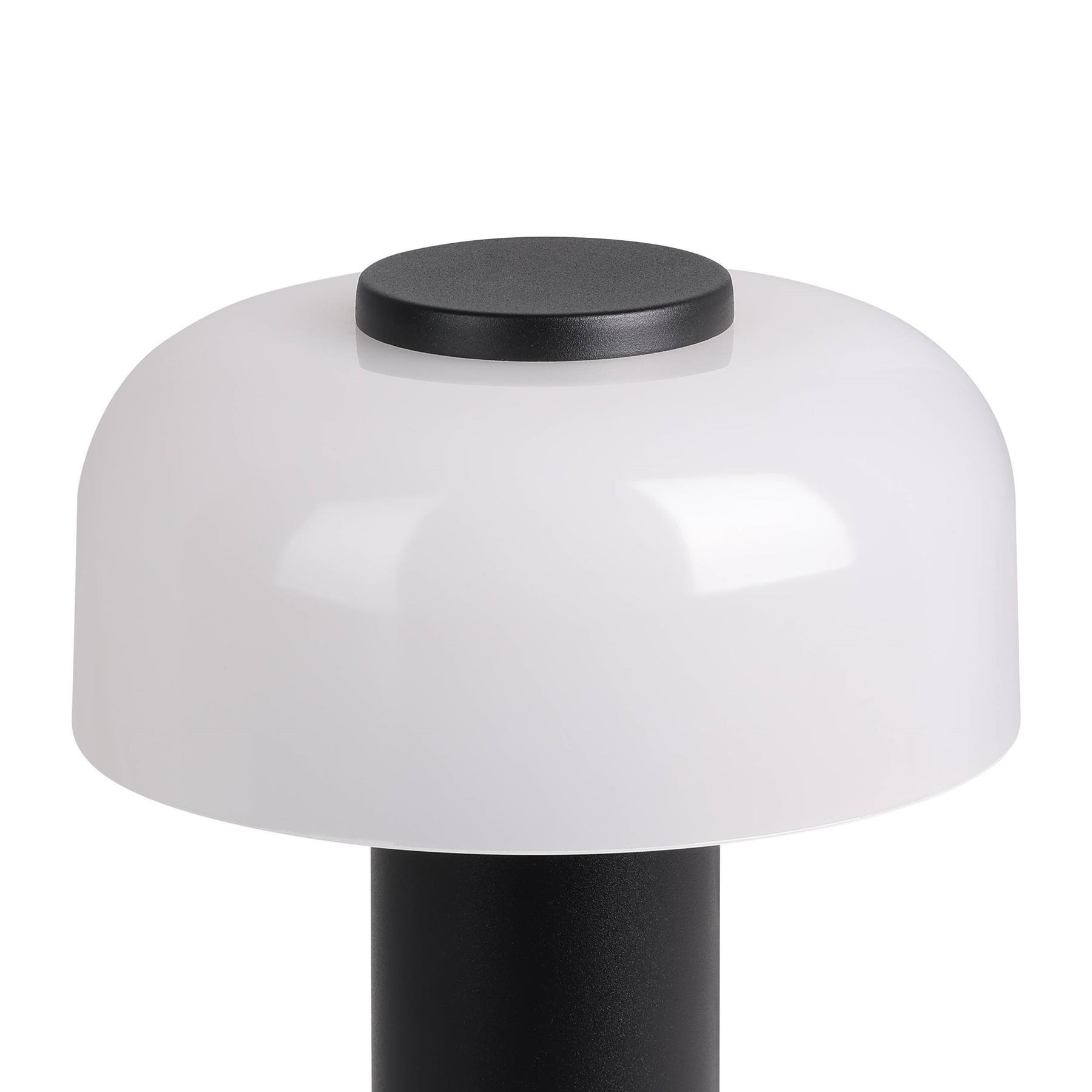 EGLO Ponente Tafellamp - Draadloos - LED - 20 cm - Zwart|Wit