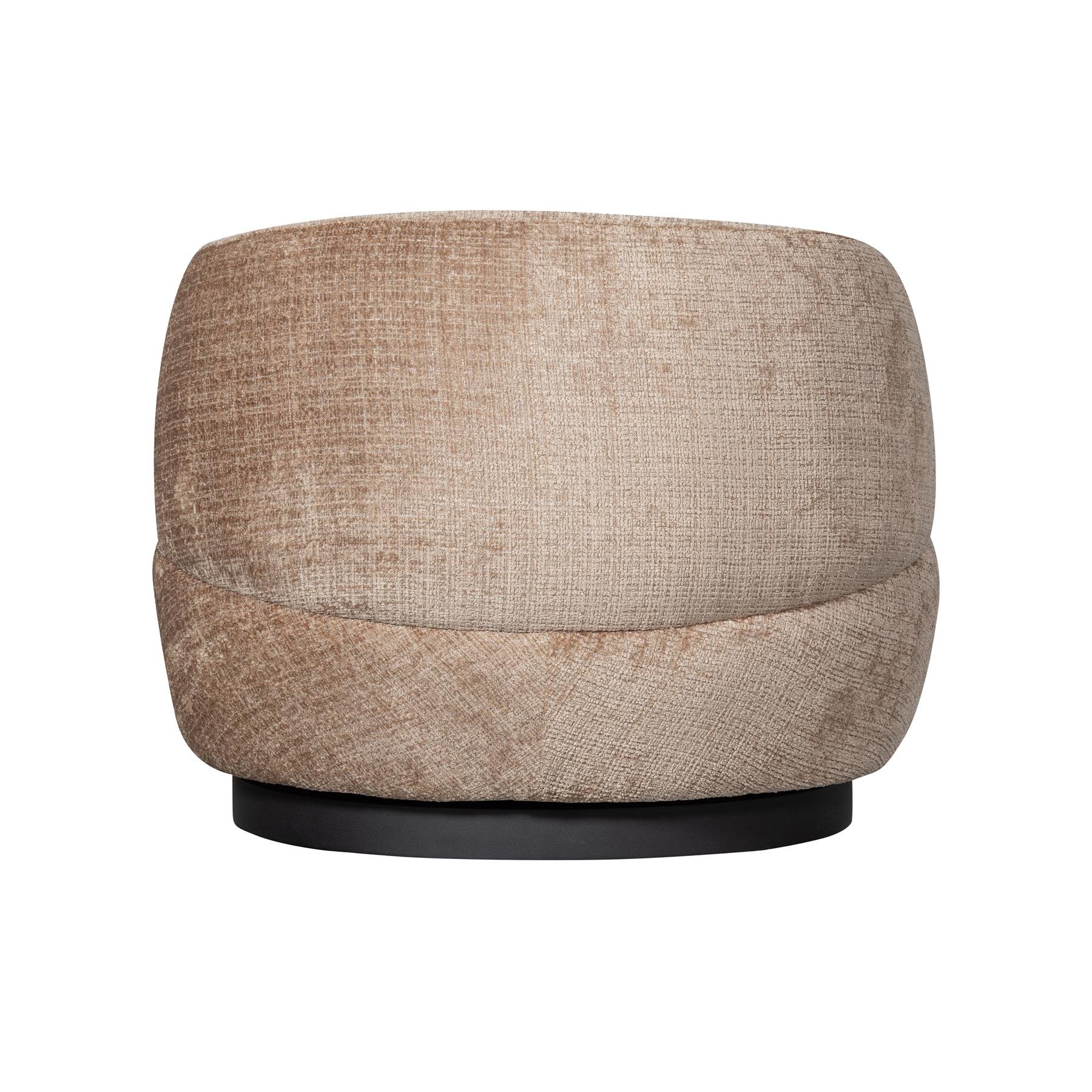 BePureHome Woolly Draaifauteuil - Zand Chenille