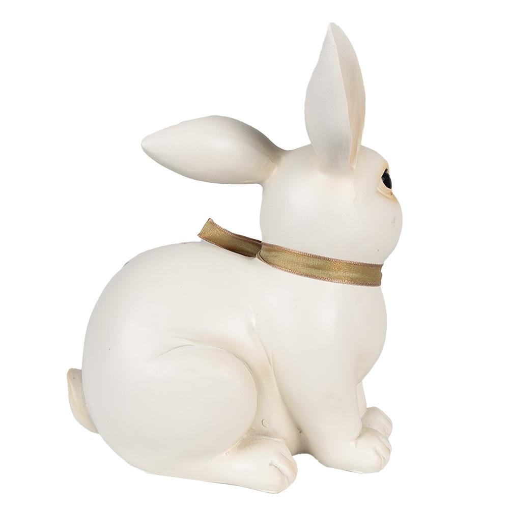 Clayre & Eef Beeld Konijn 20 cm Beige Polyresin Paasdecoratie