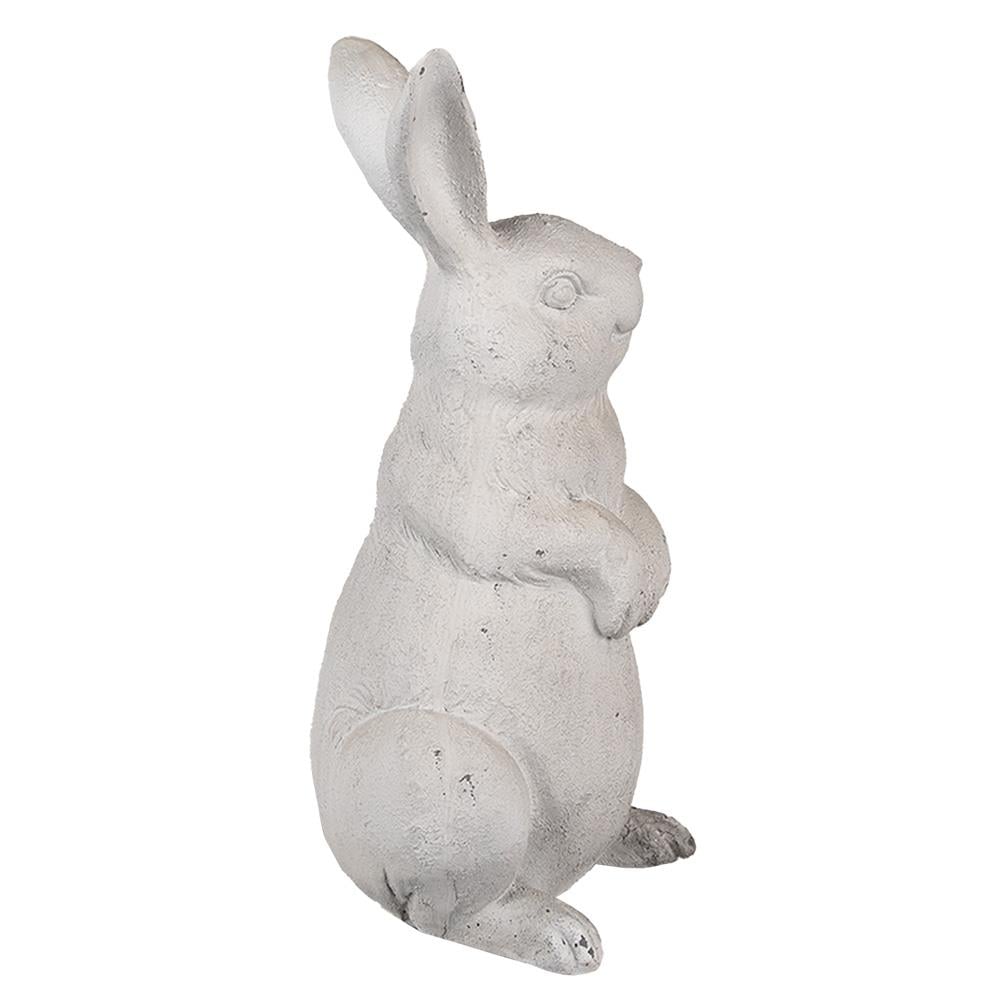 Clayre & Eef Beeld Konijn 26 cm Beige Polyresin Paasdecoratie