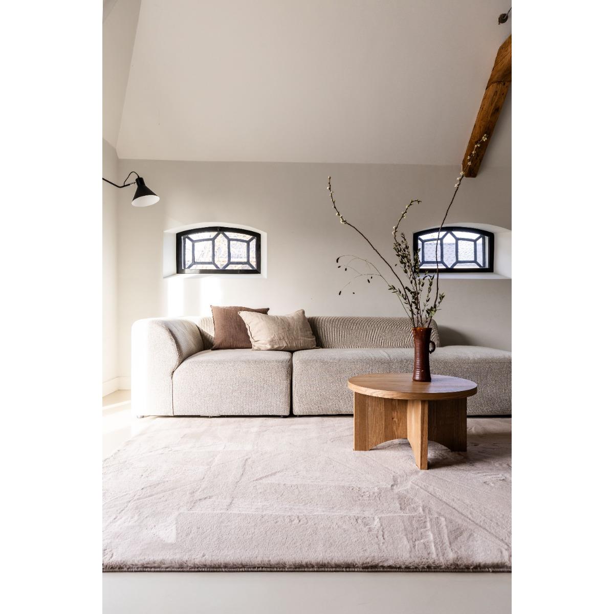 Interieur05 Hoogpolig Vloerkleed Lux Beige 240x330cm
