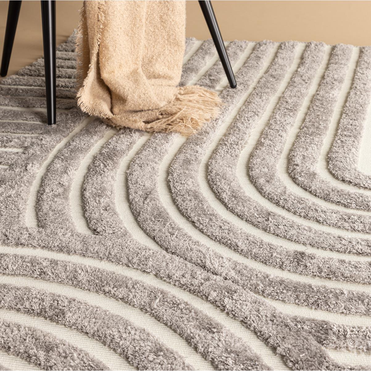 Nest living Linnea Vloerkleed 290 x 200 cm - Grijs