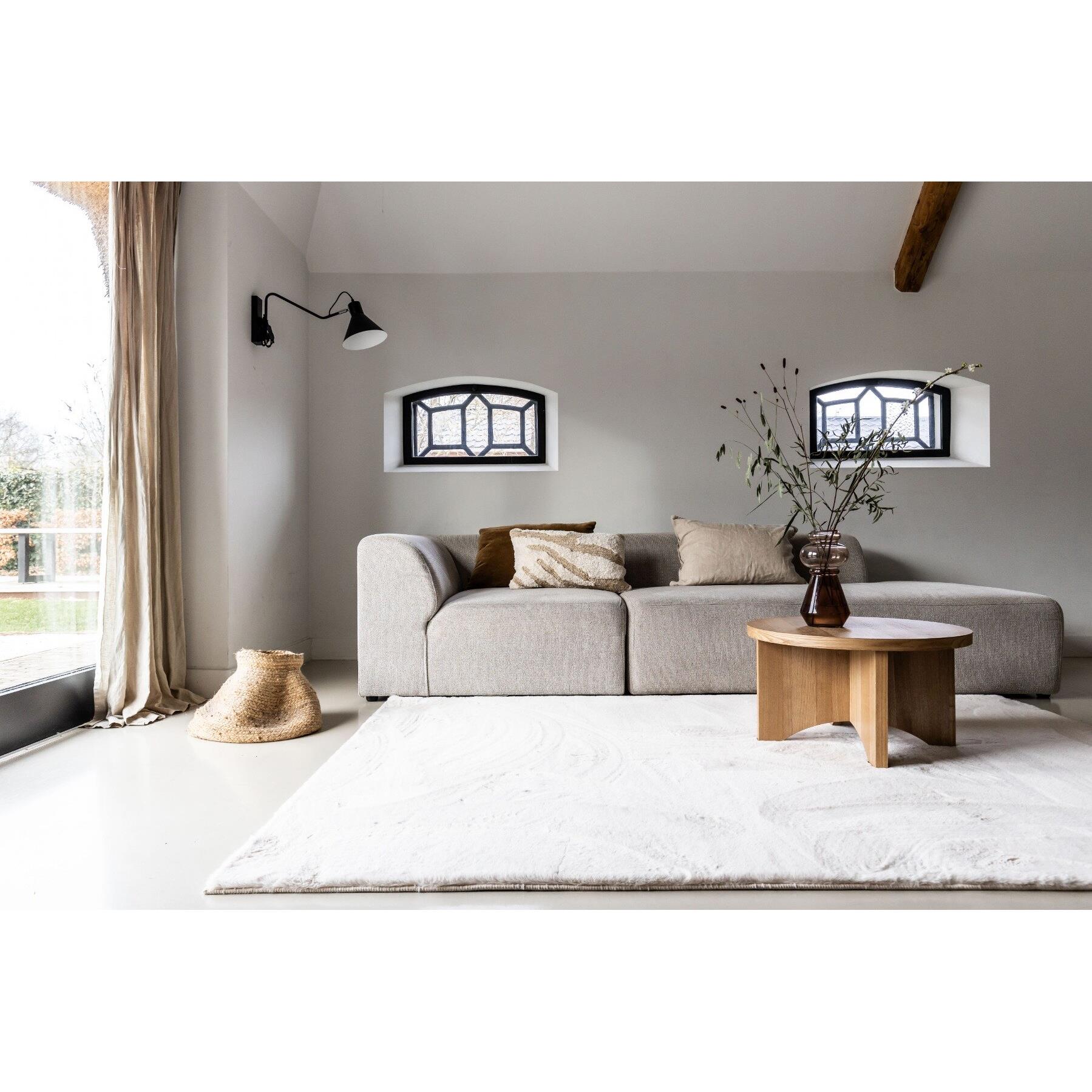 Interieur05 Hoogpolig Vloerkleed Lux Creme 160x230cm