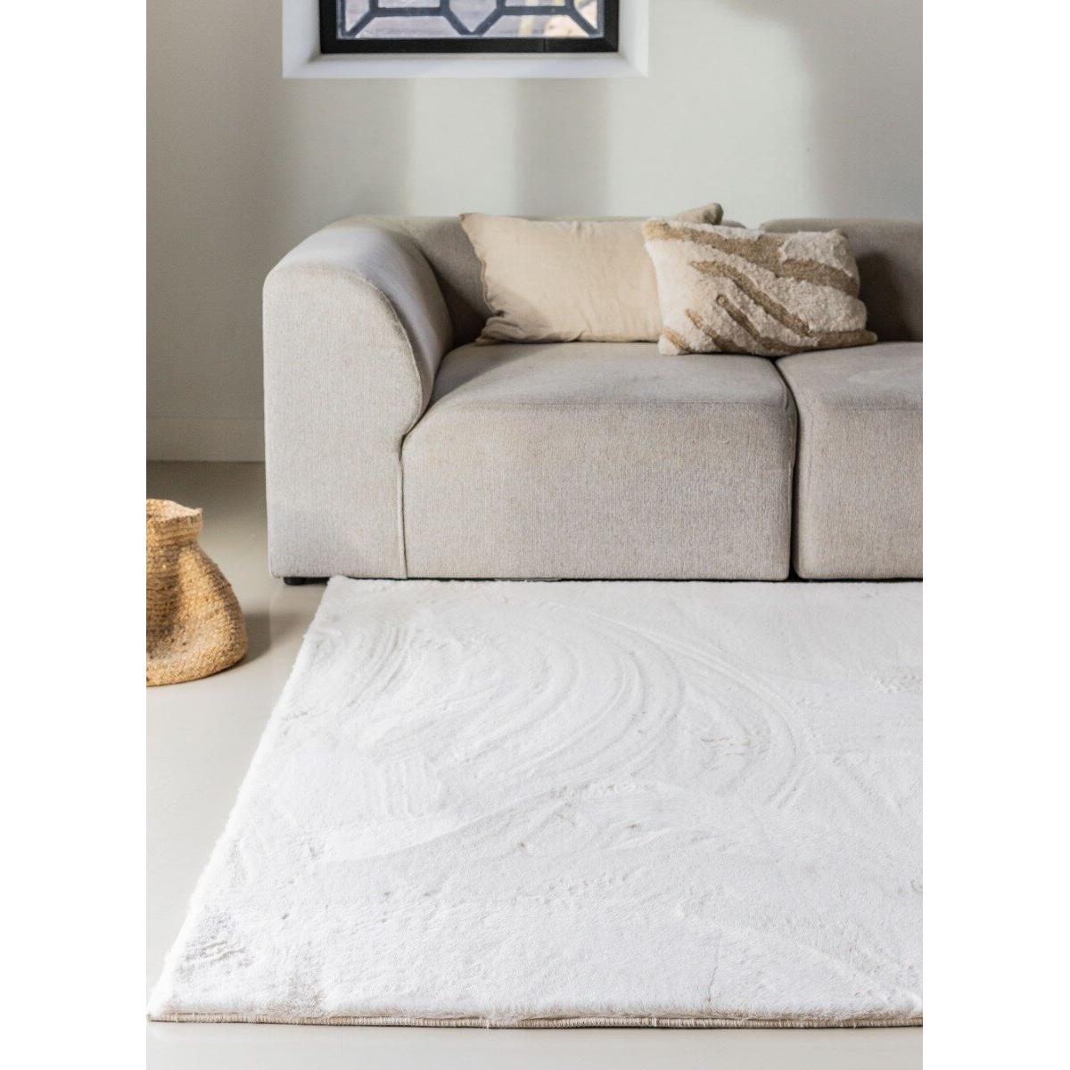 Interieur05 Hoogpolig Vloerkleed Lux Creme 160x230cm