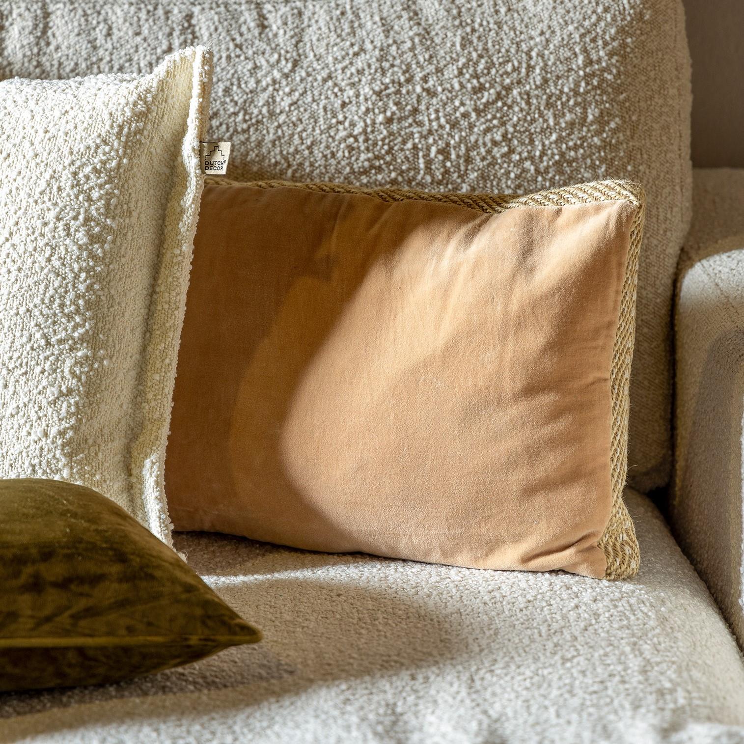Dutch Decor sierkussen MANOE - 30x50 cm Semolina