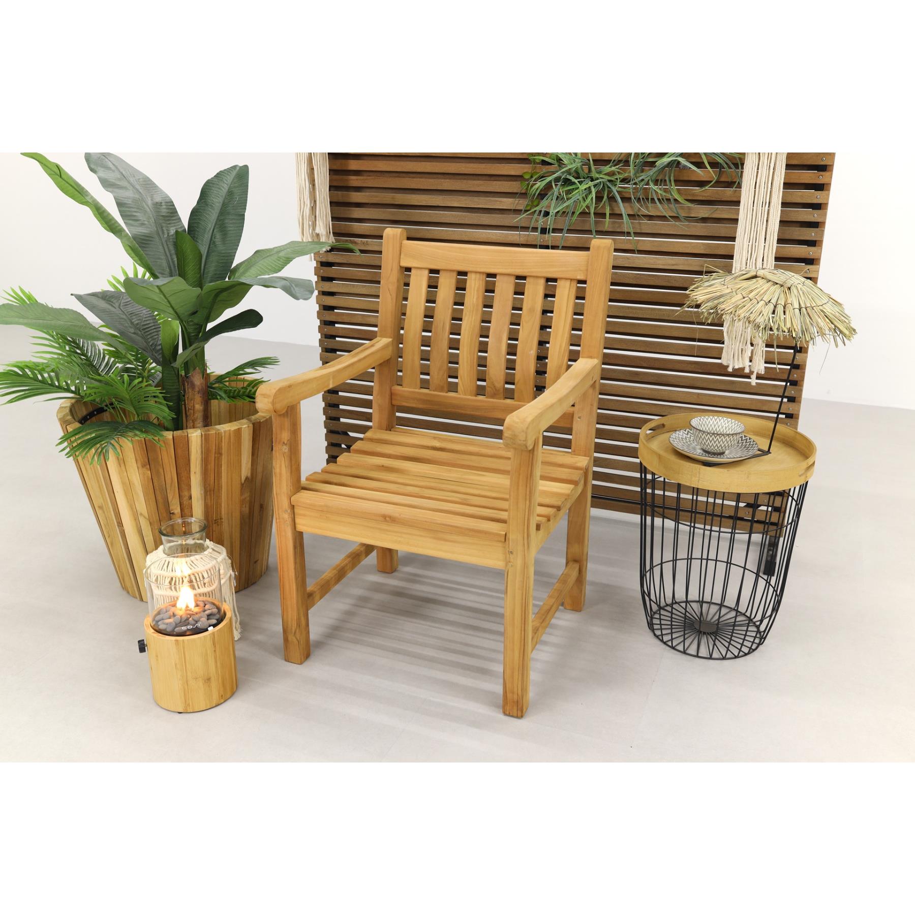 VDG LF Patrick teak houten tuinstoel