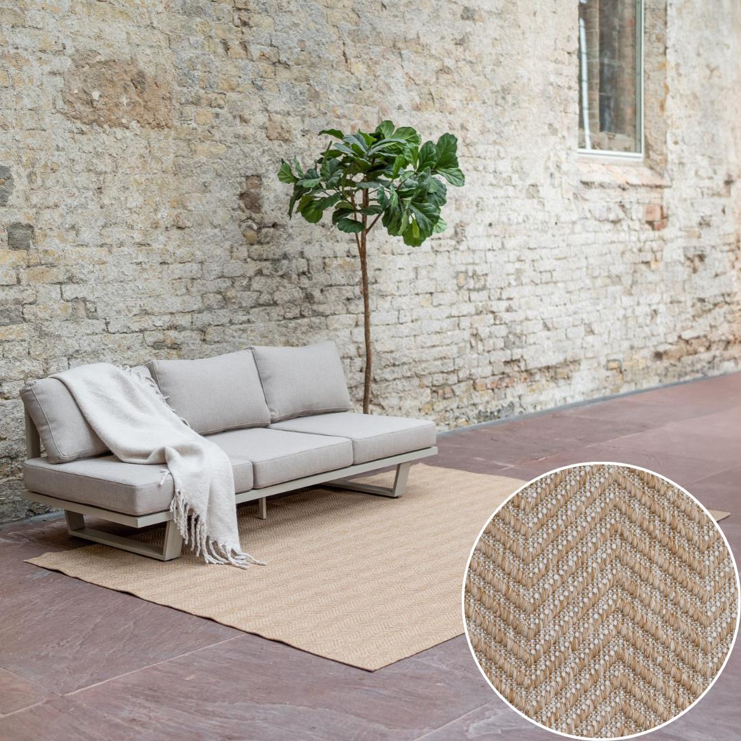 Interieur05 Buitenkleed Naturel ZigZag 160x230cm