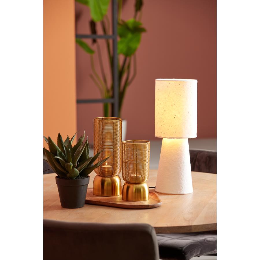 Light & Living Tafellamp Raeni - Wit - Ø16cm