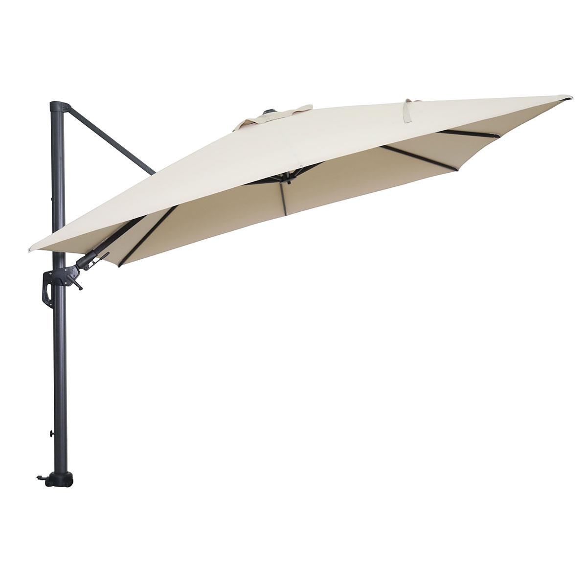 Garden Impressions Hawaii zweefparasol 300x300 c. black - ecru