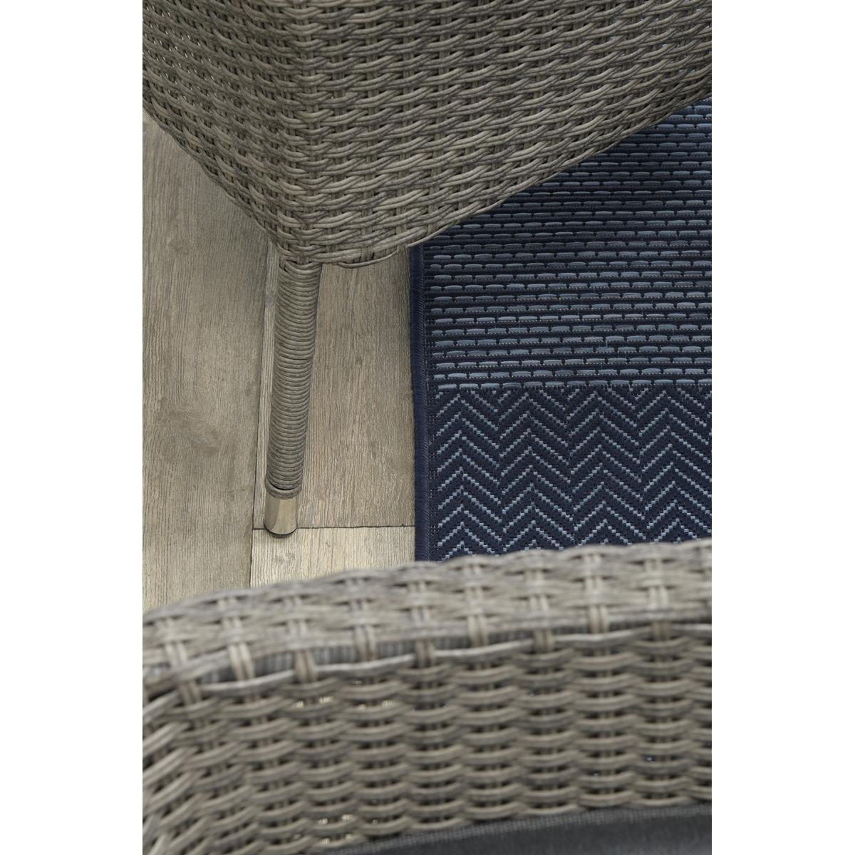 Garden impressions Nicosia stapelbare wicker tuinstoel - Organic grey