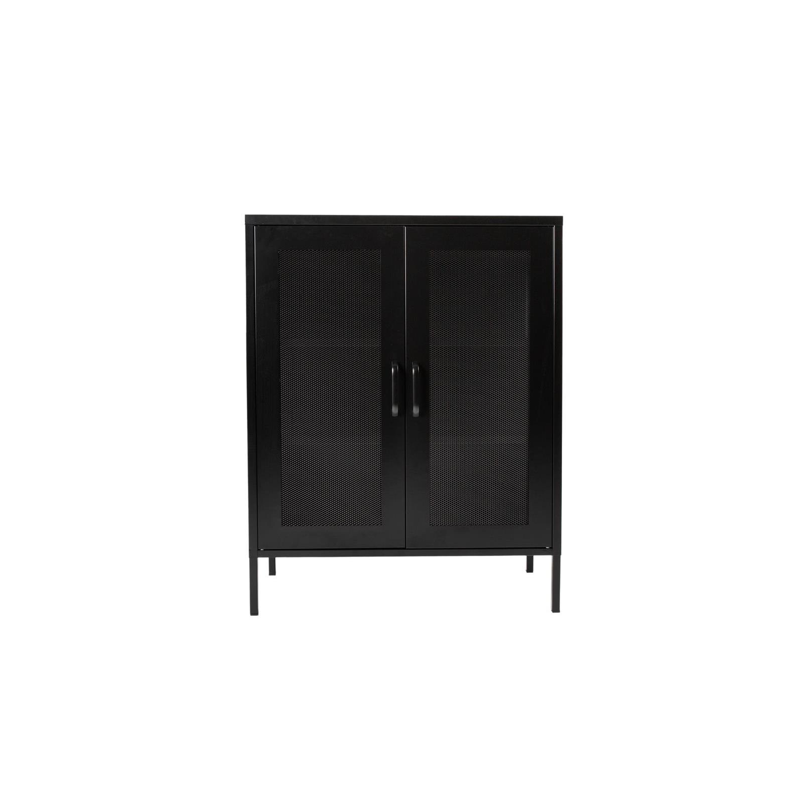 Metalen vitrine lockerkast Finn zwart