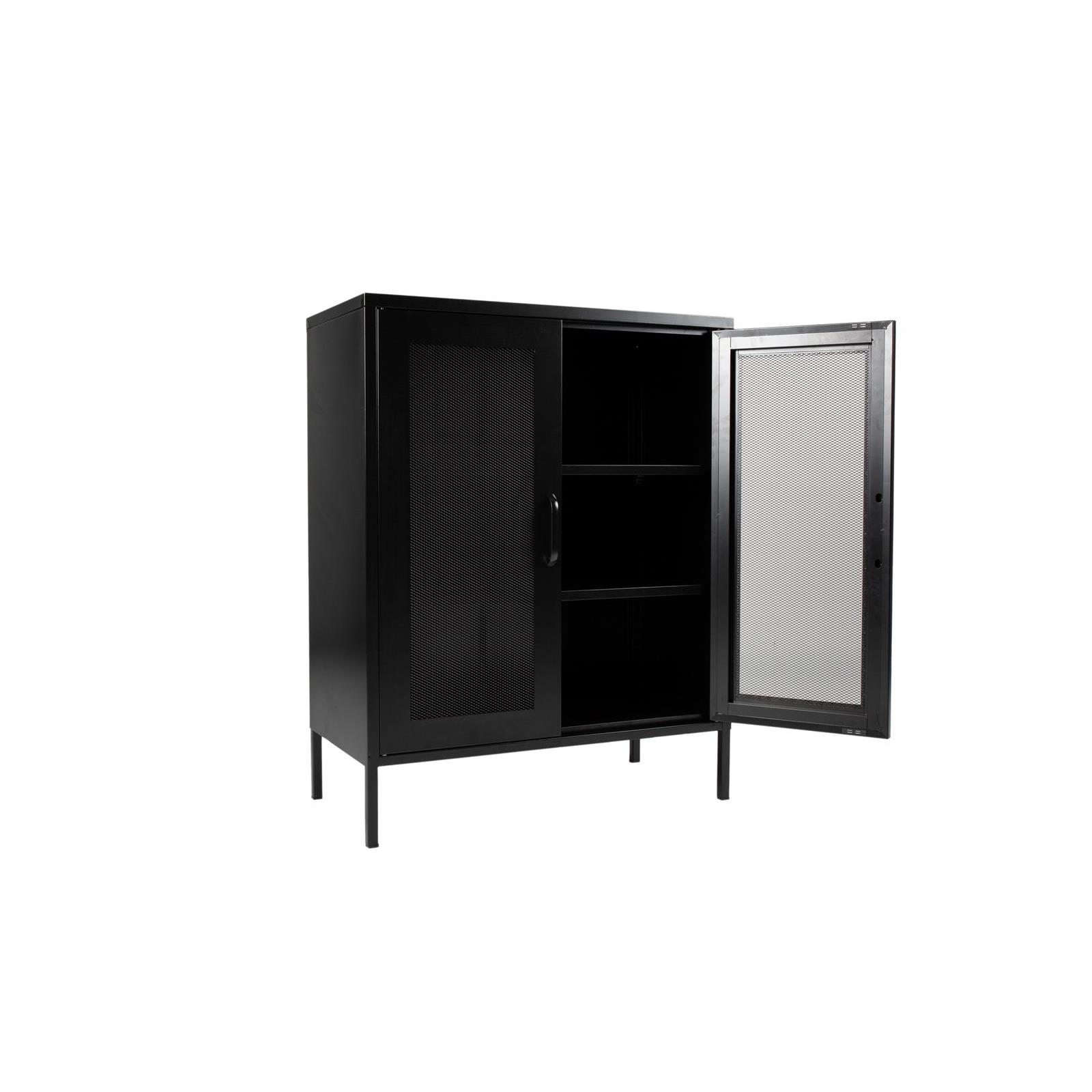 Metalen vitrine lockerkast Finn zwart