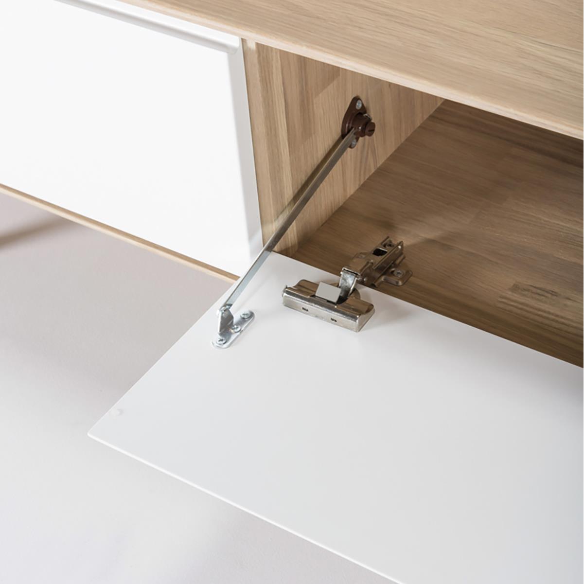 Gazzda Ena Lowboard TV meubel - Whitewash - 225 cm