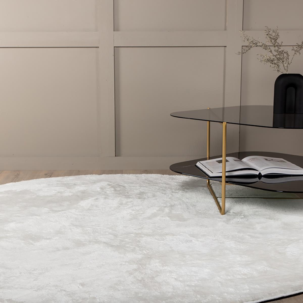 Nest living Kelsey Vloerkleed Ø 200 cm - Wit