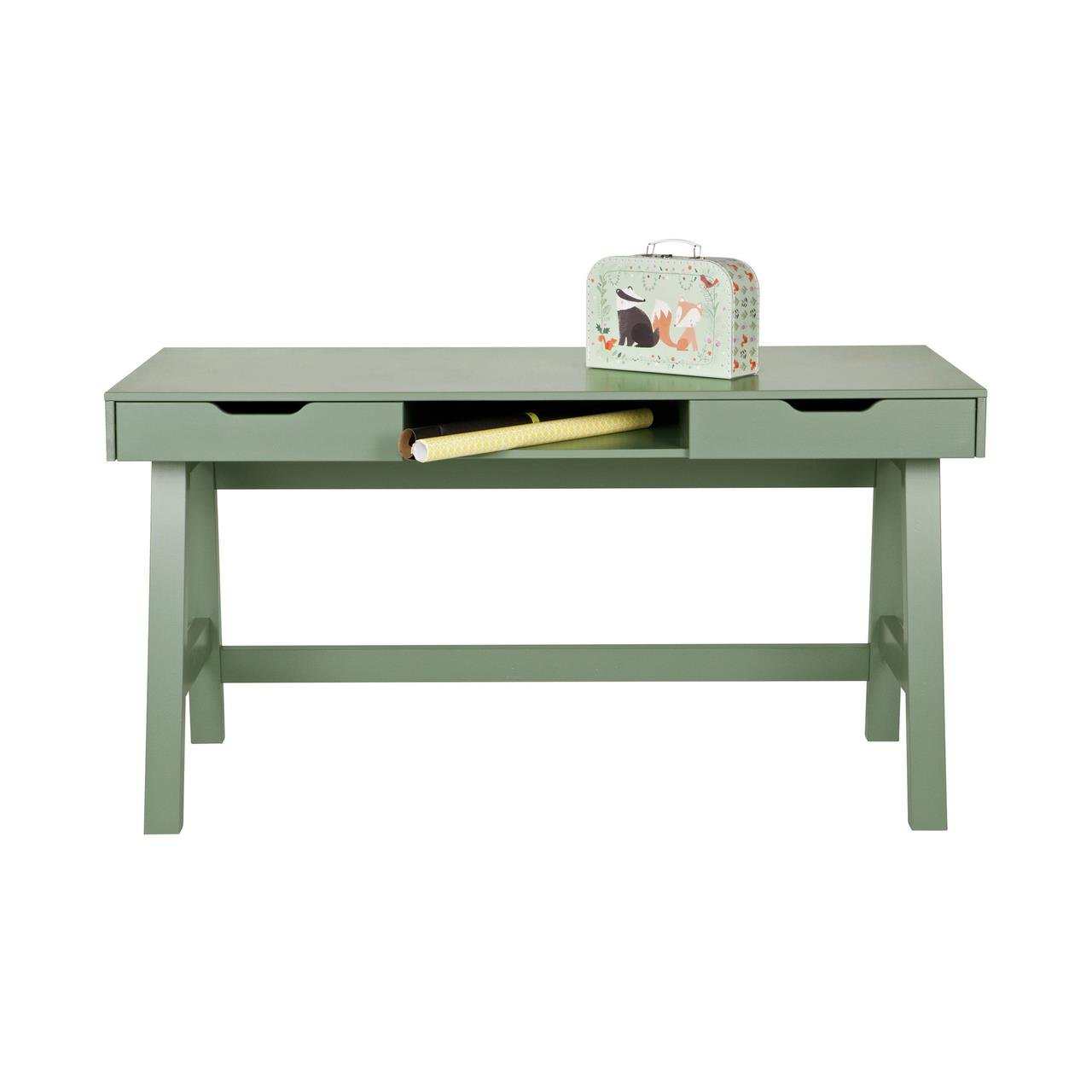 Woood Bureau Nikki Grenen Jadegroen