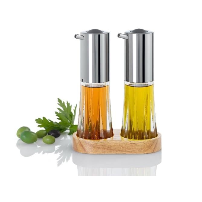 AdHoc - Olie -en Azijn Set met Houder, 75 ml, Acryl - AdHoc | Menage C